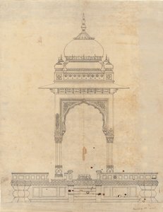 Kupolás pavilon, kb. 1830. alkotó: Unbekannt