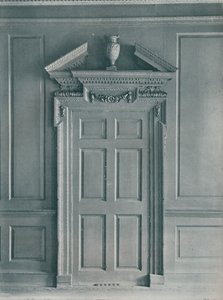 Paneled szoba ajtaja, korai György kora, 26, Hatton Garden, c1909 alkotó: Unbekannt