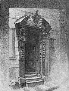 Ajtó, Painter Stainers Hall, 1890 alkotó: Unbekannt