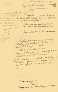 A Gergely-naptár visszaállításának tervezete, 1805. augusztus 29., 1921. alkotó: Unbekannt