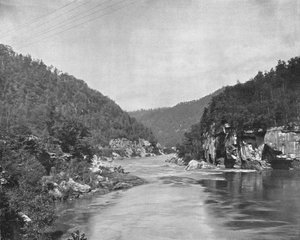 Dragon Gorge, New River, Nyugat-Virginia, USA, 1900. alkotó: Unbekannt