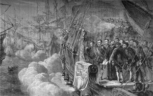 Drakes temetése, 1596. január, 1880 alkotó: Unbekannt