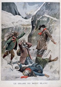 Dráma a Mont Blanc-on, Alpok, 1902 alkotó: Unbekannt