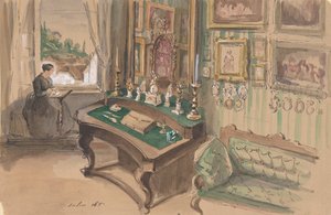 Belső rajz: Szalon, 1857. alkotó: Unbekannt