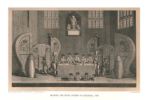 Állami lottó sorsolása, 1763, 1886 alkotó: Unbekannt