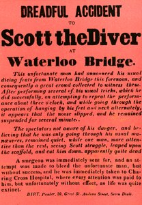 Rettenetes baleset Scott búvárral a Waterloo Bridge-nél, 1841, 1948. alkotó: Unbekannt