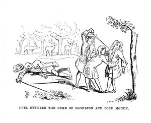 Párbaj Hamilton hercege és Lord Mohun között, 1870 alkotó: Unbekannt