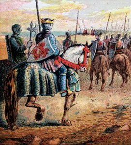 Róbert herceg Palesztinába megy, 11. század, 1850 körül alkotó: Unbekannt