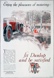 Dunlop gumiabroncs hirdetés, 1925 alkotó: Unbekannt