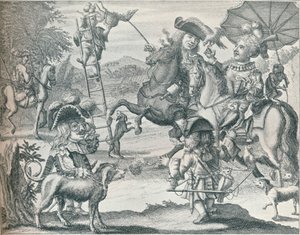Dutch Skit on Falconry, c1716, 1916 alkotó: Unbekannt