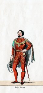 Earl of Surrey, Shakespeare-színmű jelmezterve, VIII. Henry, 19. század alkotó: Unbekannt