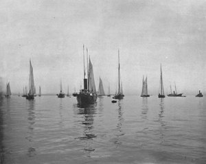 Kora reggel a New York-öbölben, USA, 1900. alkotó: Unbekannt
