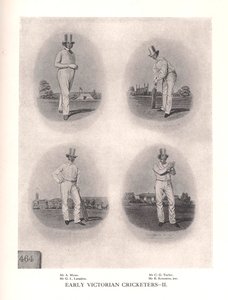 Korai viktoriánus krikettjátékosok, 1912. századi XIX alkotó: Unbekannt