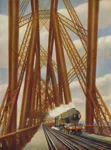 East Coast Express Crossing the Forth Bridge, 1926 alkotó: Unbekannt