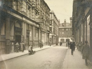 A Jewin Street keleti vége, London, 1920 alkotó: Unbekannt
