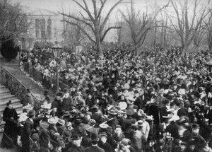 Húsvéti tojásforgatás, Fehér Ház, Washington DC, USA, 1908 alkotó: Unbekannt