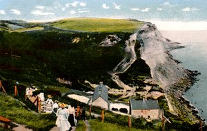 Ecclesbourne Cliff, Hastings, East Sussex, XX. század eleje alkotó: Unbekannt