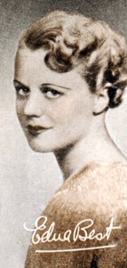 Edna Best 1900-1974, brit színpadi és filmszínésznő, 1935 alkotó: Unbekannt
