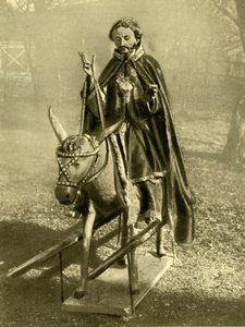 Szamáron lovagló Krisztus képmása, Puch bei Hallein, Ausztria, c1935. alkotó: Unbekannt