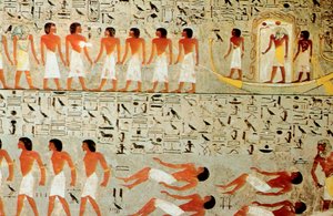 Egyiptomi sír, Koronamenet, Théba, Egyiptom alkotó: Unbekannt