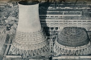 Elektromos erőmű Water Ortonban, Hams Hall, Birmingham közelében, 1928 alkotó: Unbekannt