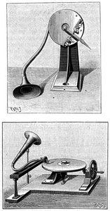 Emile Berliners Gramofon, c1888 alkotó: Unbekannt