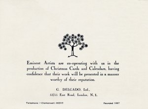 Kiváló művészek – G Delgado, Ltd., 1935 alkotó: Unbekannt