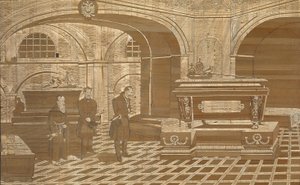 I. Miklós császár I. Ferenc osztrák császár koporsójában, 1835 körül alkotó: Unbekannt