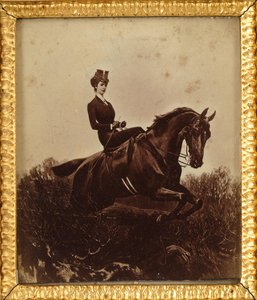 Erzsébet császárné lóháton, c. 1890. alkotó: Unbekannt