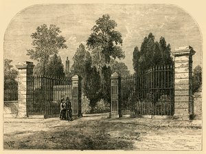 A Brompton temető bejárata, 1876. alkotó: Unbekannt