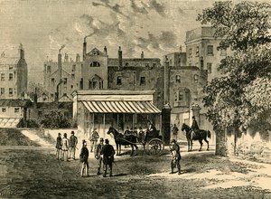 Old Tattersalls bejárata, 1876. alkotó: Unbekannt
