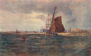Portsmouth kikötőjének bejárata, 1906. 19. század vége alkotó: Unbekannt