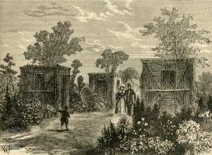 Az Állatkert bejárata 1840-ben, c1876. alkotó: Unbekannt