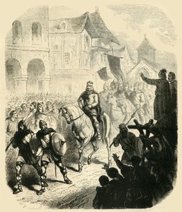 Martel Károly belépése Párizsba, a szaracénok legyőzése után, i.sz. 732, 1890. alkotó: Unbekannt