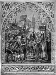 XI. Lajos francia belépés Troyes-ba, 1462 1882-1884 alkotó: Unbekannt