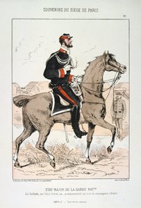 A Nemzeti Gárda vezérkara, Párizs ostroma, francia-porosz háború, 1870-1871. alkotó: Unbekannt
