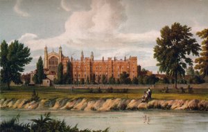 Eton College from the River, 1911, 1914. alkotó: Unbekannt
