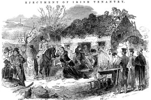 Kitelepített ír parasztcsalád, 1848 alkotó: Unbekannt