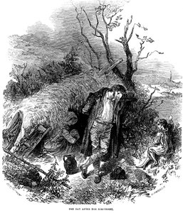 Kitelepített ír parasztcsalád, 1848 alkotó: Unbekannt
