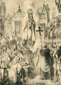 Jeanne of Arc kivégzése, 1431. május 30., 1890. alkotó: Unbekannt