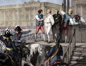 XVI. Lajos francia kivégzése, Párizs, 1793. január 21. 1882-1884. alkotó: Unbekannt
