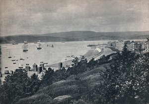Exmouth – A tengerpartot és a szemközti partot bemutató nézet, 1895 alkotó: Unbekannt