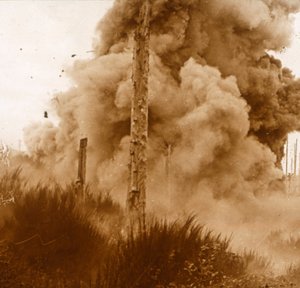 Aknarobbanás, Vogézek, Kelet-Franciaország, c1914-c1918 alkotó: Unbekannt