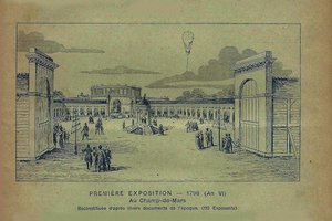 A francia ipar termékeinek kiállítása, Párizs, 1798 Bon Marchéból, 1900. alkotó: Unbekannt
