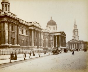 A National Gallery külseje, London, 1887 alkotó: Unbekannt