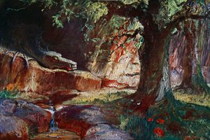 „Fafner a barlangjában”, 1906 alkotó: Unbekannt
