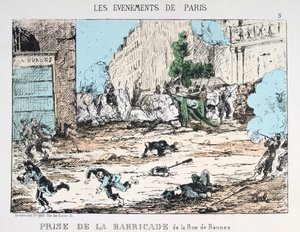 A párizsi kommün bukása, 1871 alkotó: Unbekannt