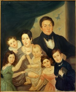 Johann von Liebieg családi portréja alkotó: Unbekannt