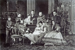 II. Sándor orosz cár családi portréja, 1860-as évek alkotó: Unbekannt