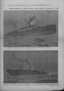 A régmúlt idők híres roncsai: Néhány történelmi katasztrófa a tengeren, 1912. április 20. alkotó: Unbekannt